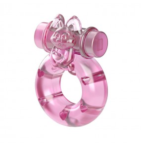 BAILE - Cute Rabbit Male Vibrating Delay Cock Ring